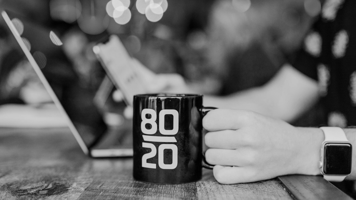 coffee and laptop
